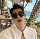 眼镜男百搭学生大圆脸潮 网红同款 2023新款 GM太阳镜男女墨镜女韩版