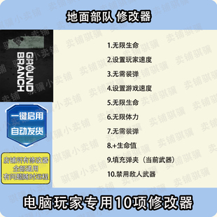地面部队修改器GROUND BRANCH辅助地面部队 科技STEAM电脑P单机