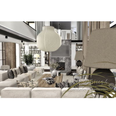 模拟人生4CC房屋mod|温特沃斯|4卧2卫|住宅一套带家具|40x30|#499