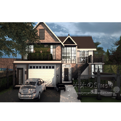 模拟人生4CC房屋mod|茉莉小屋|3卧2卫|住宅一套带家具|30x20|#198
