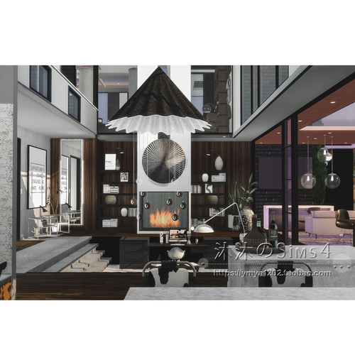 模拟人生4CC房屋mod|Mangrove|2卧2卫|住宅一套带家具|40x30|#528