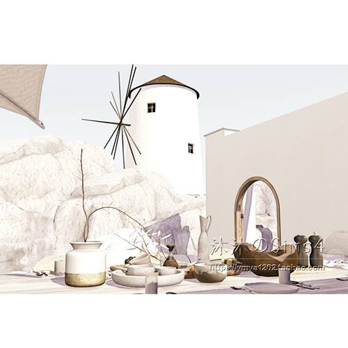 模拟人生4CC房屋mod|Mykonos|1卧1卫|住宅一套带家具|64x64|#456