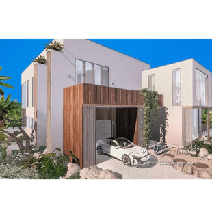 模拟人生4CC房屋mod|海洋之巅|4卧3卫|住宅一套带家具|40x30|#140