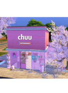 模拟人生4CC房屋mod|粉色服装店|可经营零售店一套家具20x15|#281