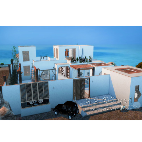 模拟人生4CC房屋mod|Tartosa|2卧1卫|住宅一套带家具|50x40|#218