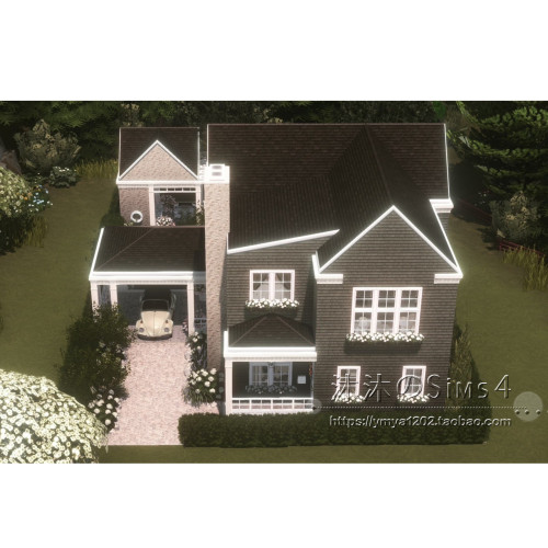 模拟人生4CC房屋mod|OakGrove|3卧3卫|住宅一套带家具|30x20|#592