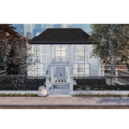 模拟人生4CC房屋mod|拉斐特之家|2卧2卫|住宅带家具|30x20|#457