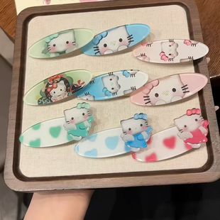 超仙卡通猫咪鸭嘴夹ins风高颜值甜美可爱发夹少女碎发刘海夹发卡