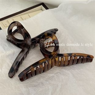 ins高级感鲨鱼夹大号头饰发夹盘发夹子气质后脑勺发卡高颜值抓夹