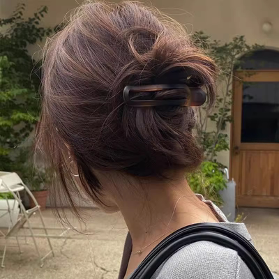 冷淡风后脑勺一字抓夹女2024新款高端半扎发头饰发夹气质发卡发饰