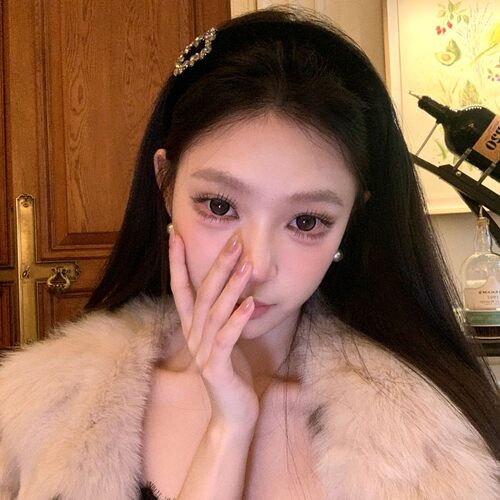 爆闪方钻黑色丝绒发箍女