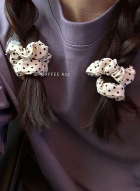 POXFFEE Acc/3.20晚8点 波点大肠圈 小巧发圈 夏日氛围感发饰