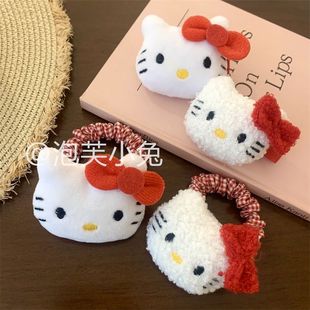 虞书欣同款 头饰kitty猫发夹大号发圈可爱少女编发发绳甜美发饰品