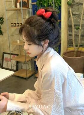 甜酷红色kitty猫蝴蝶结发夹2025新款卡通可爱发卡侧边夹头饰发饰