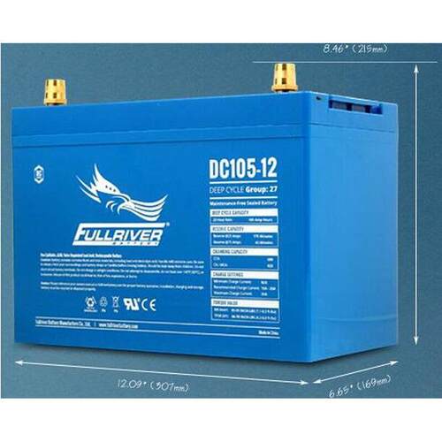 美国FULLRIVER电瓶HGL120-12丰江免维护蓄电池12V120AH逆变器专用