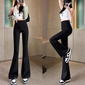 高腰云感瑜伽裤 收腹提臀鲨鱼裤 人鱼马蹄裤 女秋冬季 微喇叭鲨鱼裤