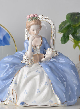 西洋公主人物客厅书房摆件
