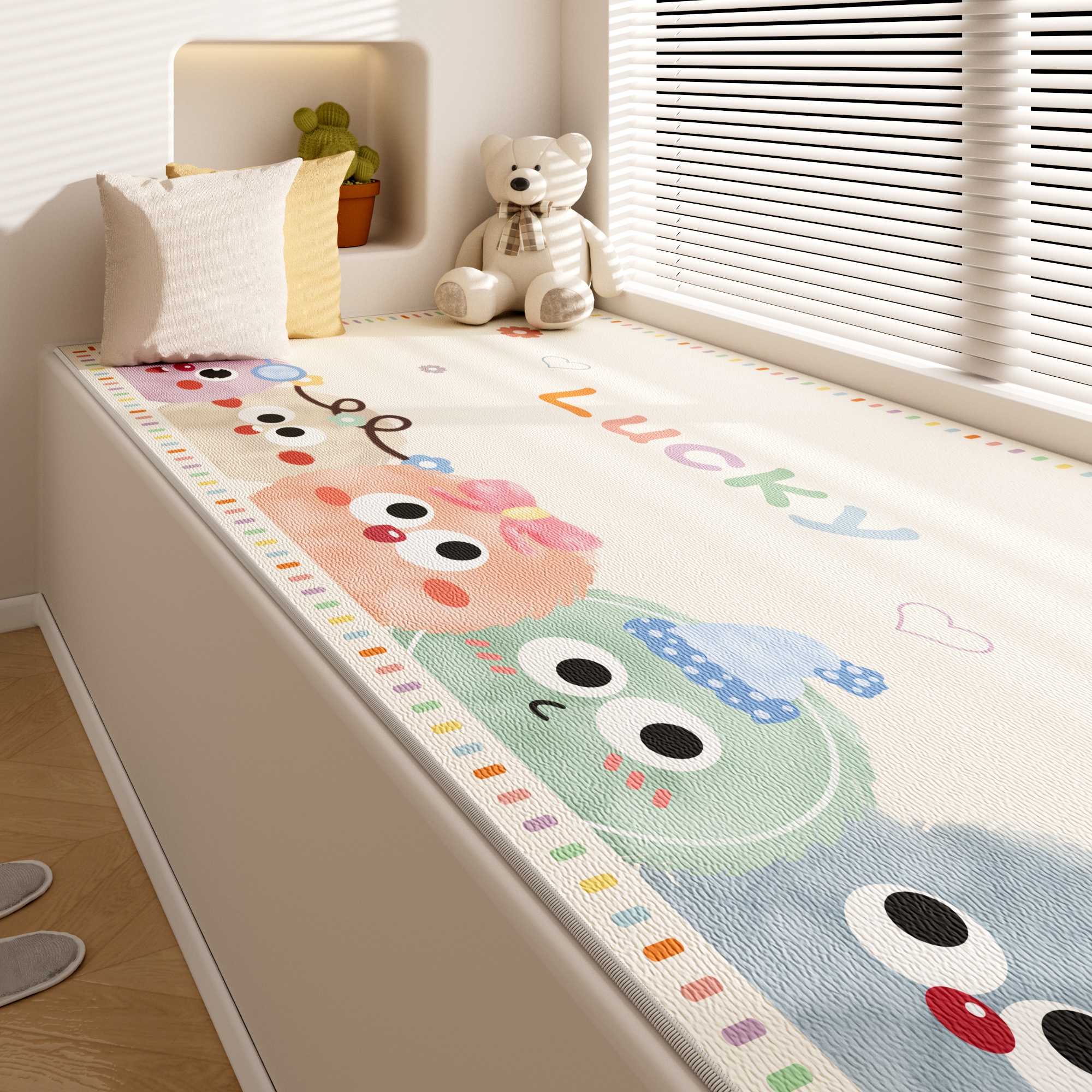 儿童房卡通飘窗垫窗台垫可定制