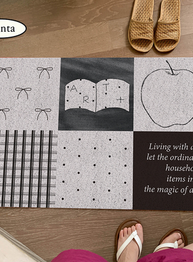 MENTA “图片系列”原创丝圈入户门地垫门厅玄关脚垫创意地毯ins