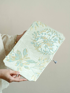 干泡席桌垫茶垫金丝梨花白茶席茶巾布垫家用泡茶垫子茶配件