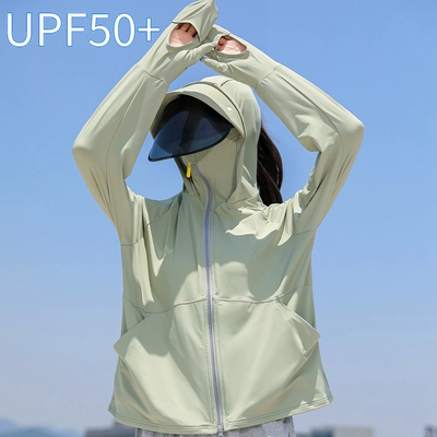 UPF50+防晒衣女夏季2026新款防紫外线冰丝大码骑车防晒服透气薄款