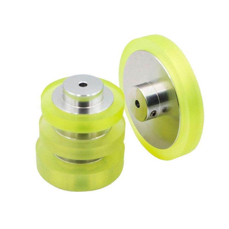 编码器计米轮包胶轮子防打滑耐磨性同步轮 300mm 200mm 60mm