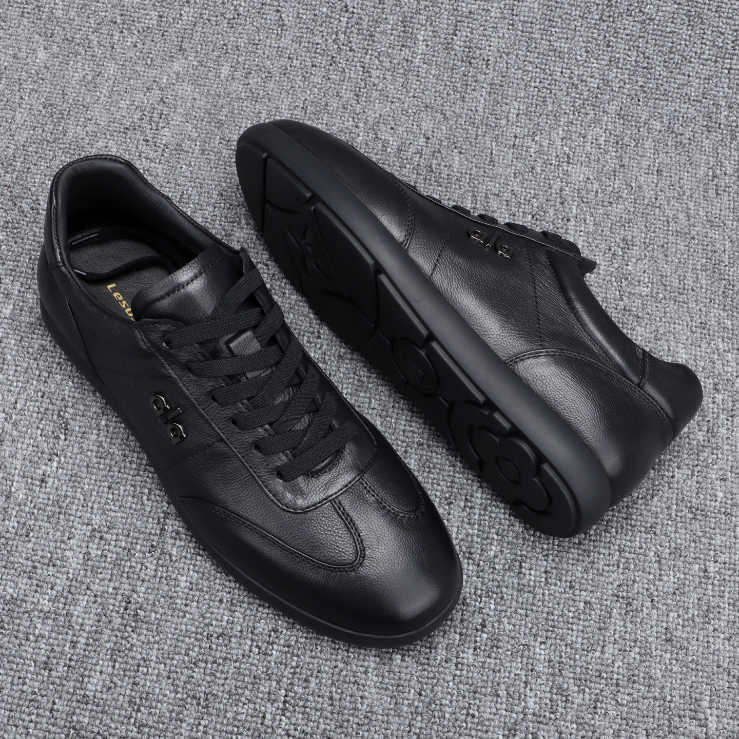 纯皮舒适休闲男鞋韩版百搭头层牛皮高品质平底皮鞋系带轻便板鞋潮,流行男鞋,休闲板鞋,淘宝优惠券,粉丝福利购,淘宝优惠卷