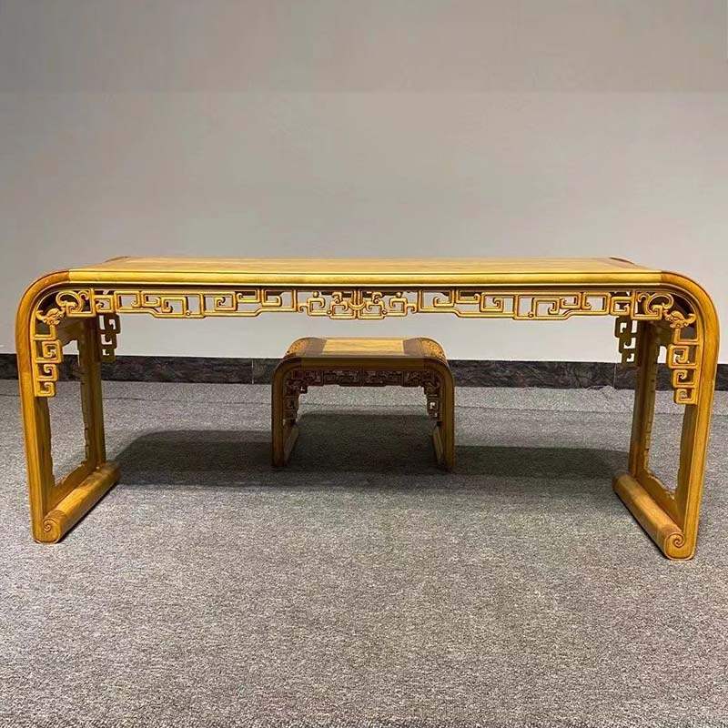 金丝楠木古筝台全实木古琴古典演出架子凳子专业乐器组合便携入门