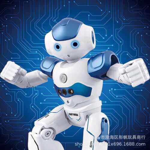 阿尔洛克遥控智能机器人手势感应音乐儿童玩具USB充电