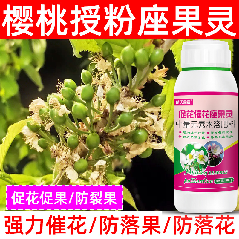 樱桃促花催花素催花坐果灵龙眼荔枝芒果树樱桃葡萄小番茄叶面肥 农用物资 叶面肥 原图主图