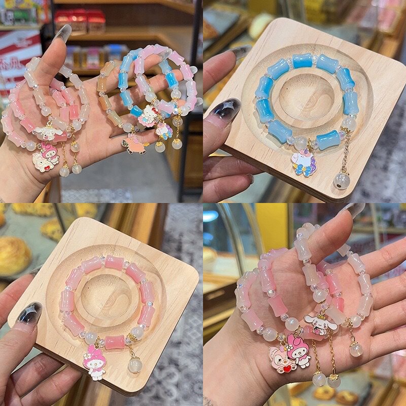 새로운 폭발적인 크리스탈 인터넷 연예인 컬러 팔찌 여성 슈퍼 요정 학생 손 기능 한국어 버전 간단한 팔찌 쥬얼리