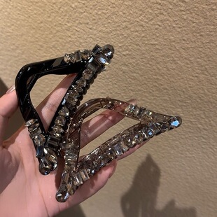 美到犯规!抓夹闪亮水钻发卡气质马尾夹韩国高级感发夹发抓抓夹女