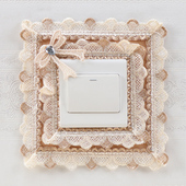 享新惠布艺开关贴保护套田园家用开关贴墙贴简约现代客厅墙壁插座