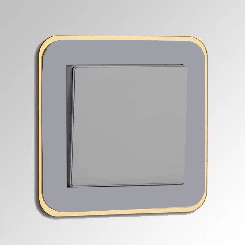 轻奢风开关贴保护套免粘防水家用现代开关插座简约贴插座装饰边框,家居饰品,开关贴,淘宝优惠券,粉丝福利购,淘宝优惠卷