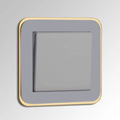 轻奢风开关贴保护套免粘防水家用现代开关插座简约贴插座装 饰边框