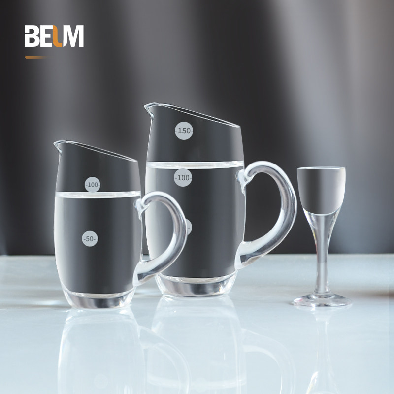 水晶玻璃分酒器白酒家用分酒壶带刻度醒酒器白酒杯套装一口杯创意,餐饮具,醒酒器,淘宝优惠券,粉丝福利购,淘宝优惠卷