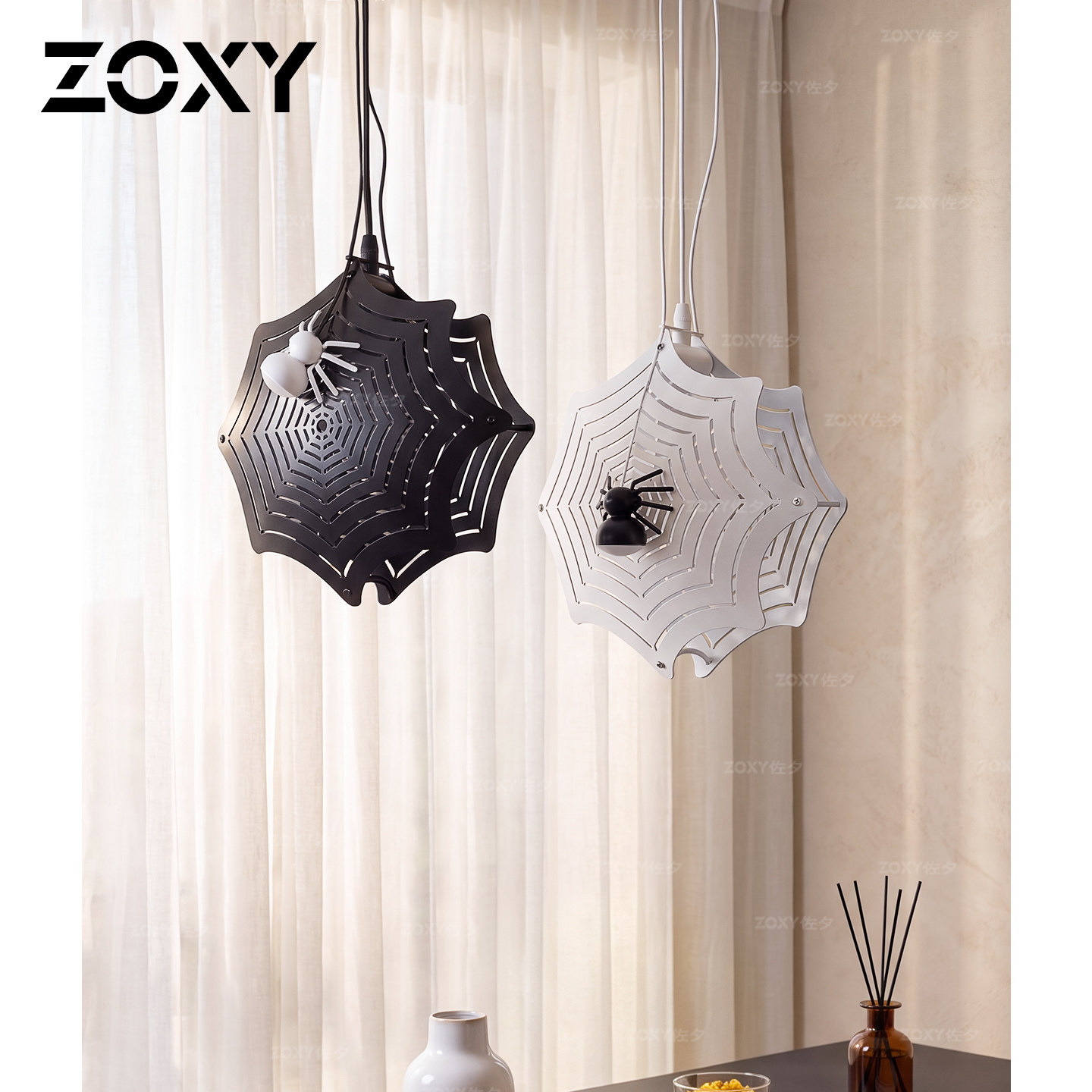 zoxy侘寂包豪斯餐厅氛围吊灯图片