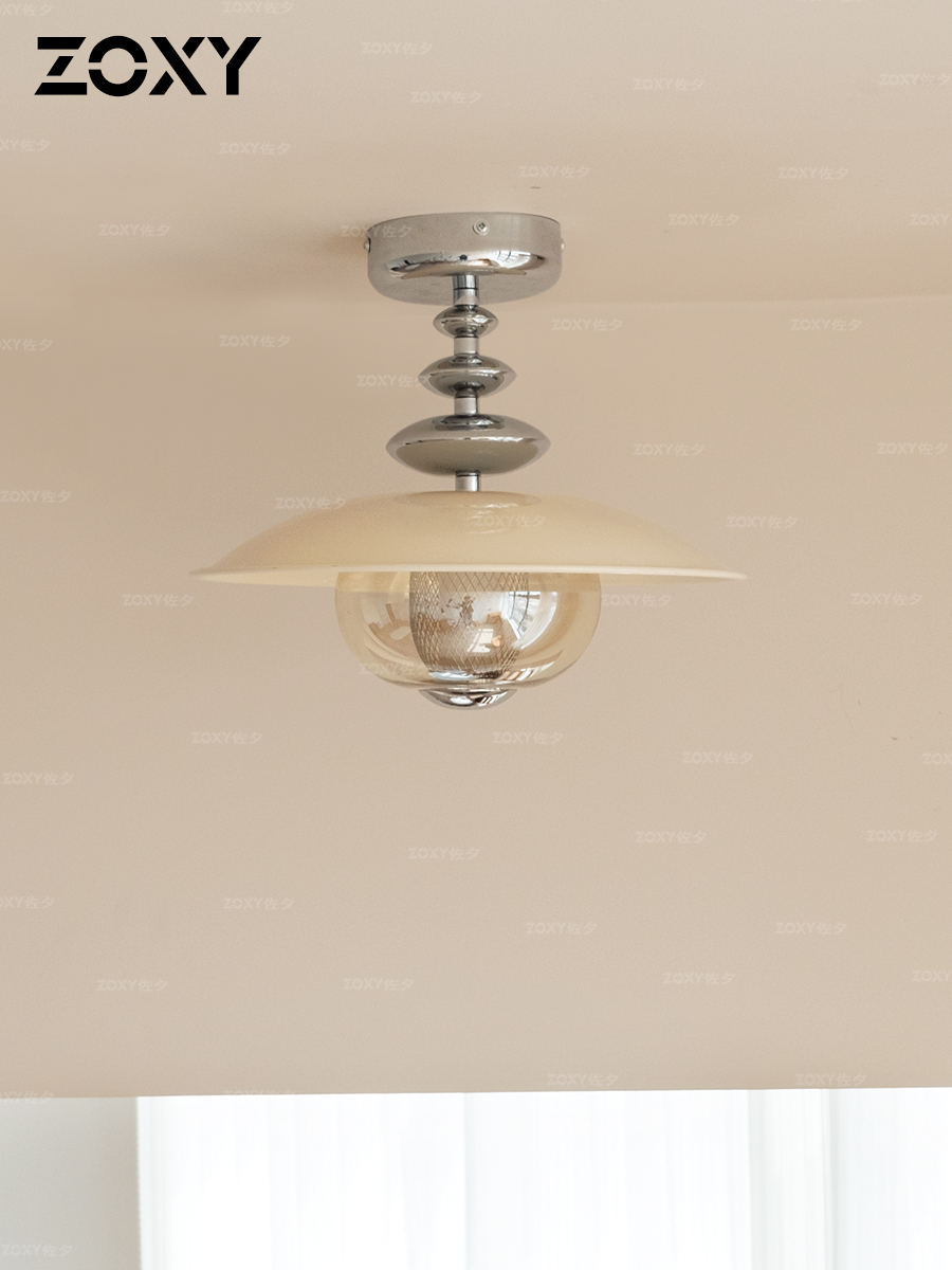 Zoxy法式覆古卧室吸顶灯中世纪风格包豪斯厨房和浴室灯入口通道创