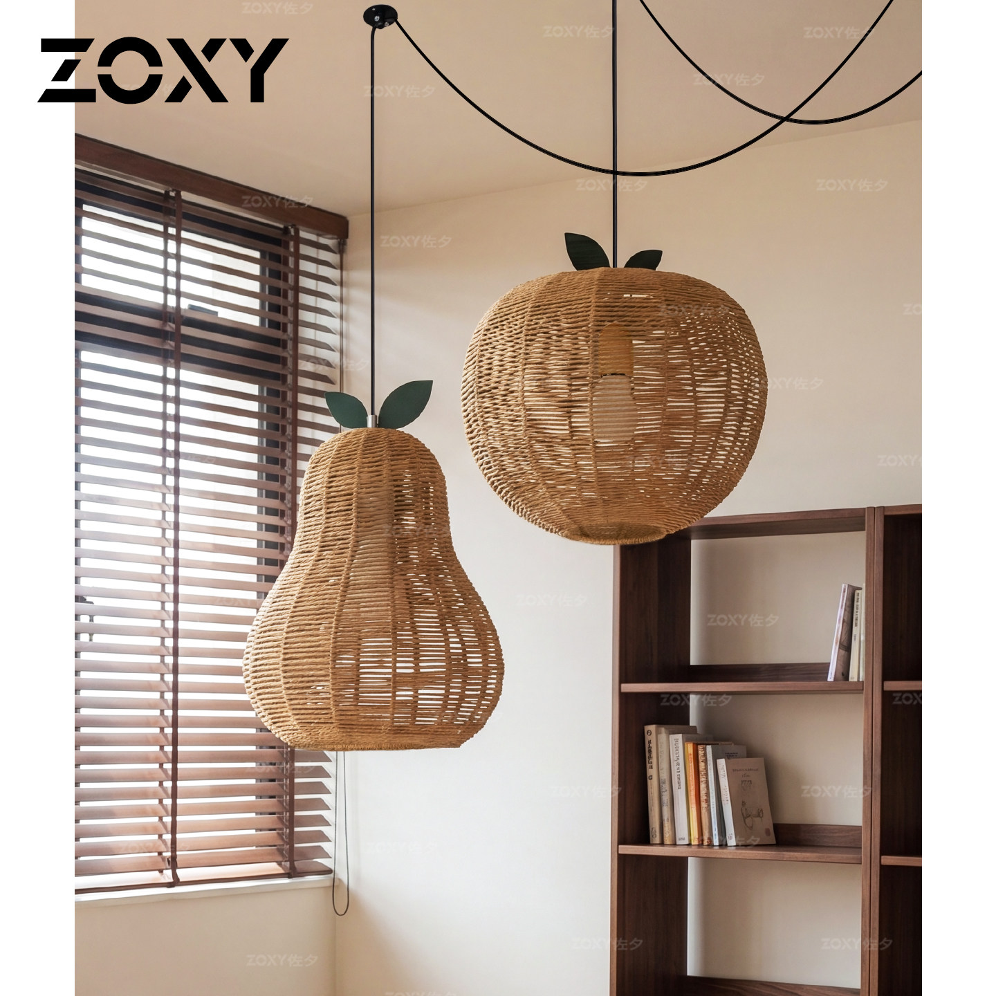zoxy 中古风餐厅圆球吊灯卧室高级感复古民宿吧台客厅设计师款灯
