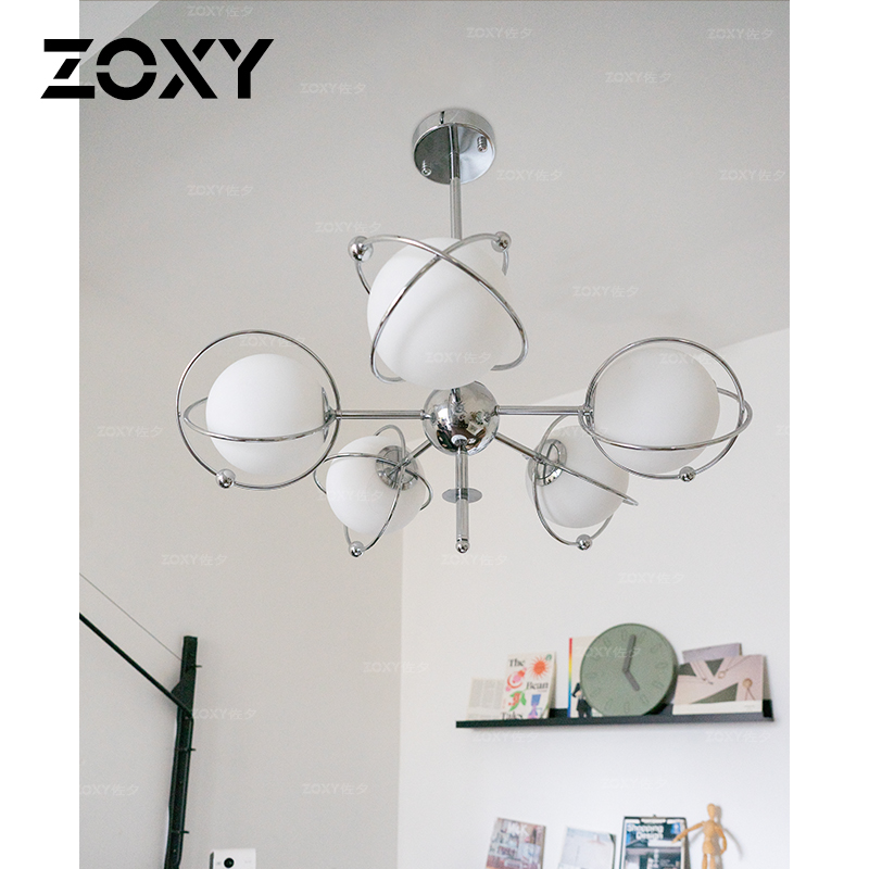 zoxy客厅简约枝型铁吊灯