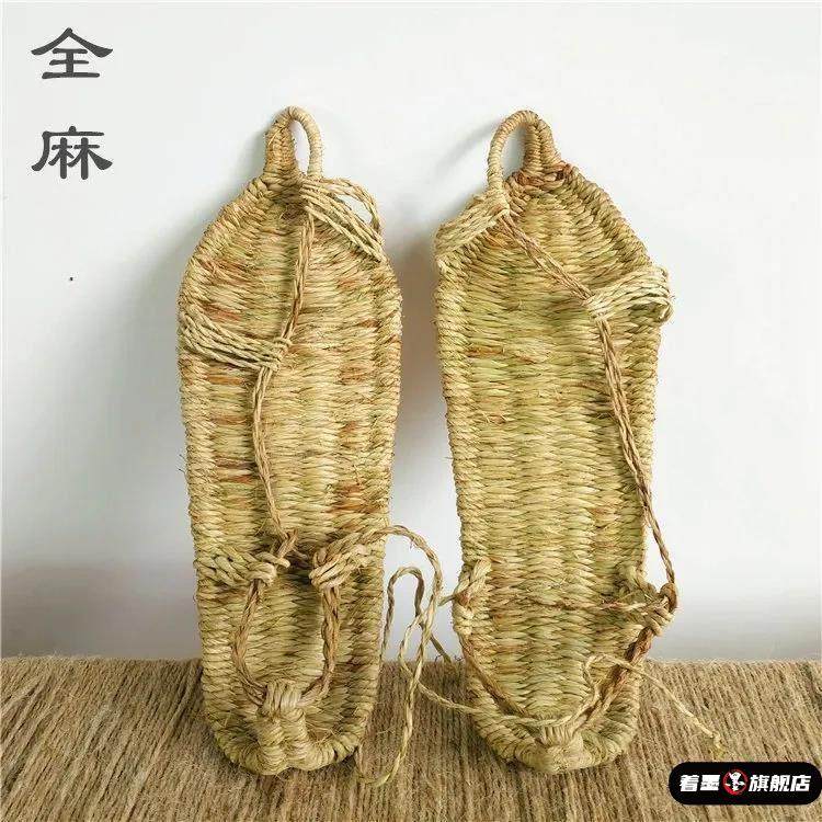 手工编织老式草鞋纯男夏季凉鞋复古草编表演人字拖鞋女士麻鞋草鞋,流行男鞋,其他凉鞋,淘宝优惠券,粉丝福利购,淘宝优惠卷