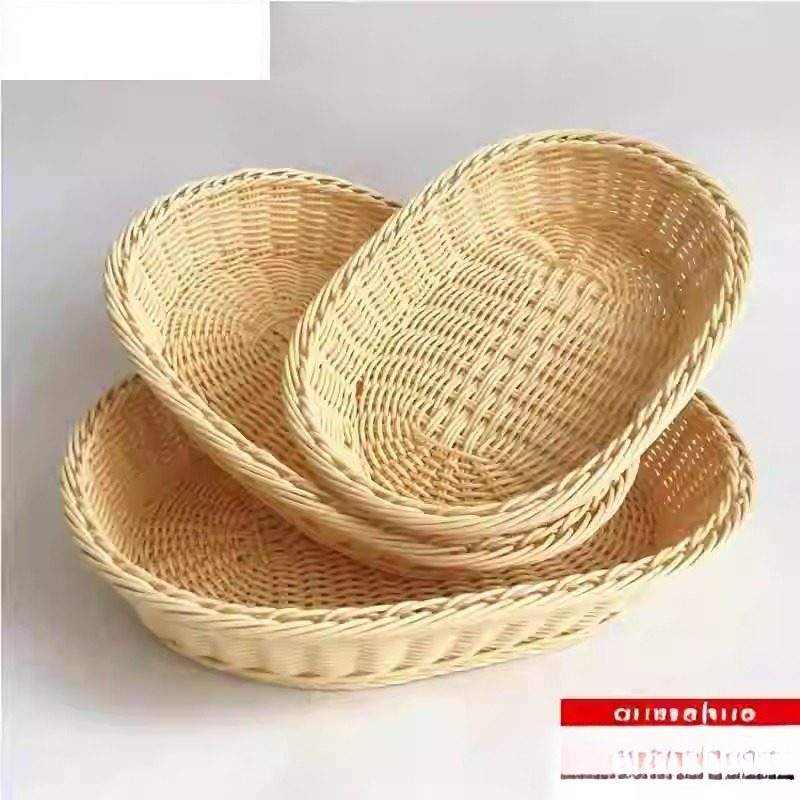 盛馒头的盘筐家用餐桌编织馍厨房放包子面包篮仿藤编蓝竹篮子创意,收纳整理,其他收纳篮,淘宝优惠券,粉丝福利购,淘宝优惠卷