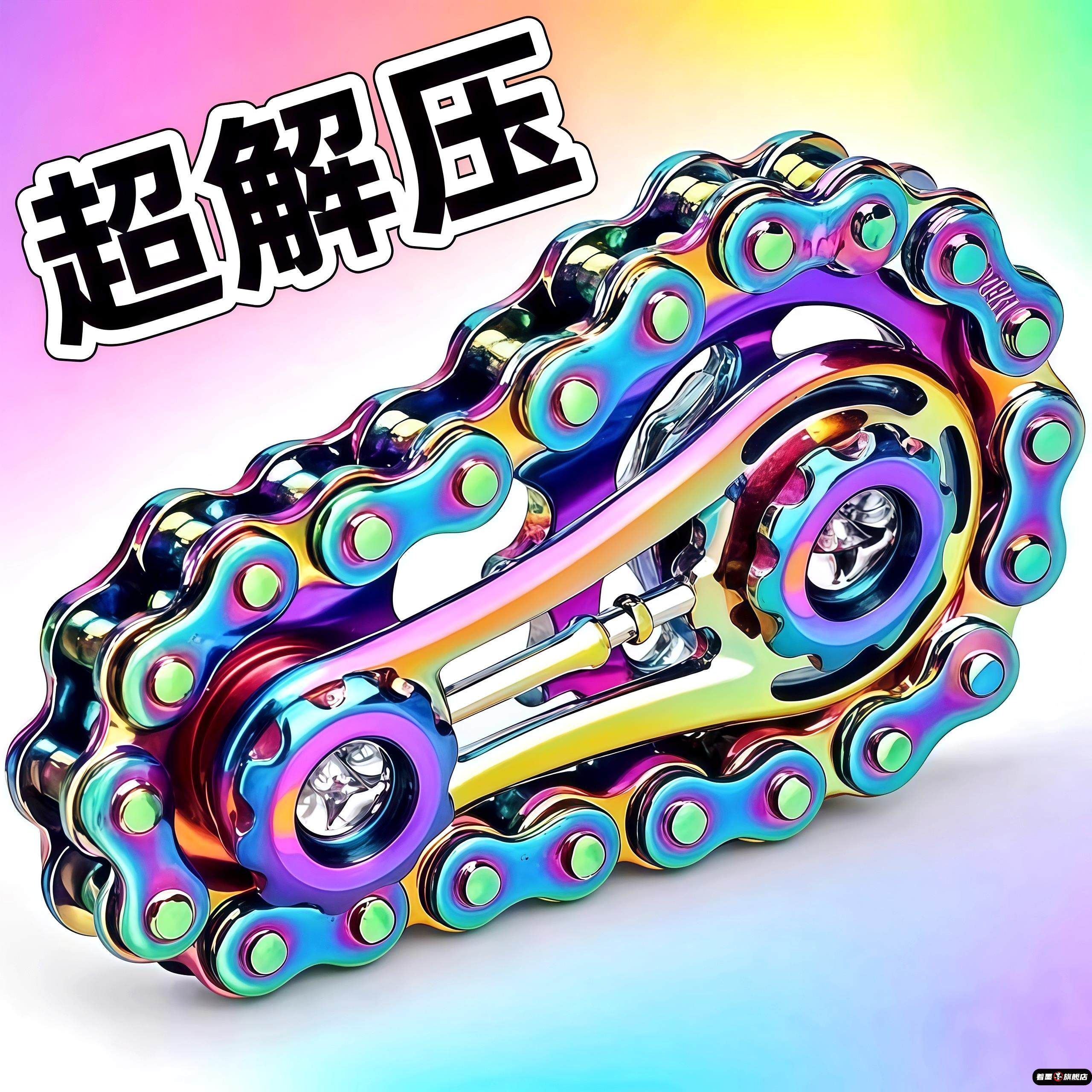 金属解压指尖陀螺神器手指链齿飞轮齿轮链条机械无聊减压联动玩具,玩具/童车/益智/积木/模型,陀螺,淘宝优惠券,粉丝福利购,淘宝优惠卷