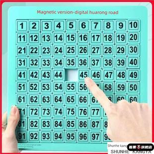 数字华容道玩具华荣划滑容龙道华龙滑轮到魔盘化谜密华蓉数学迷盘