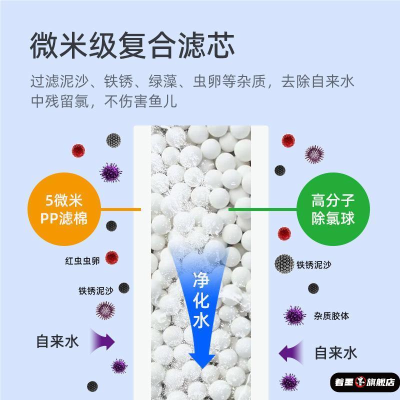 鱼缸换水除氯过滤器自来水养鱼专用鱼乐宝净