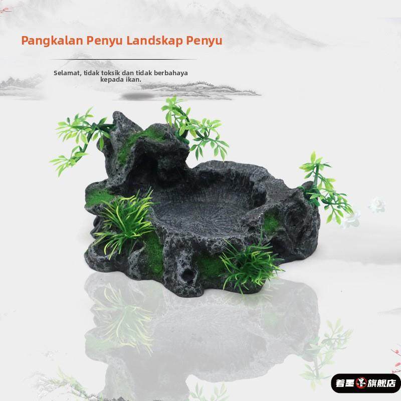 鱼缸装饰水族箱仿真树脂水盆爬宠喂食盘摆件,宠物/宠物食品及用品,造景/装饰,淘宝优惠券,粉丝福利购,淘宝优惠卷