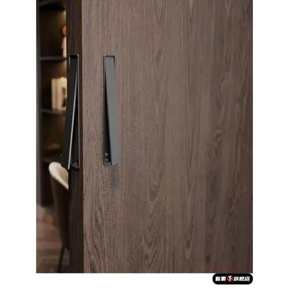 一字窄边按弹式口袋门拉手内嵌式推拉移门五金把手折叠门极简扣手,住宅家具,拉手,淘宝优惠券,粉丝福利购,淘宝优惠卷