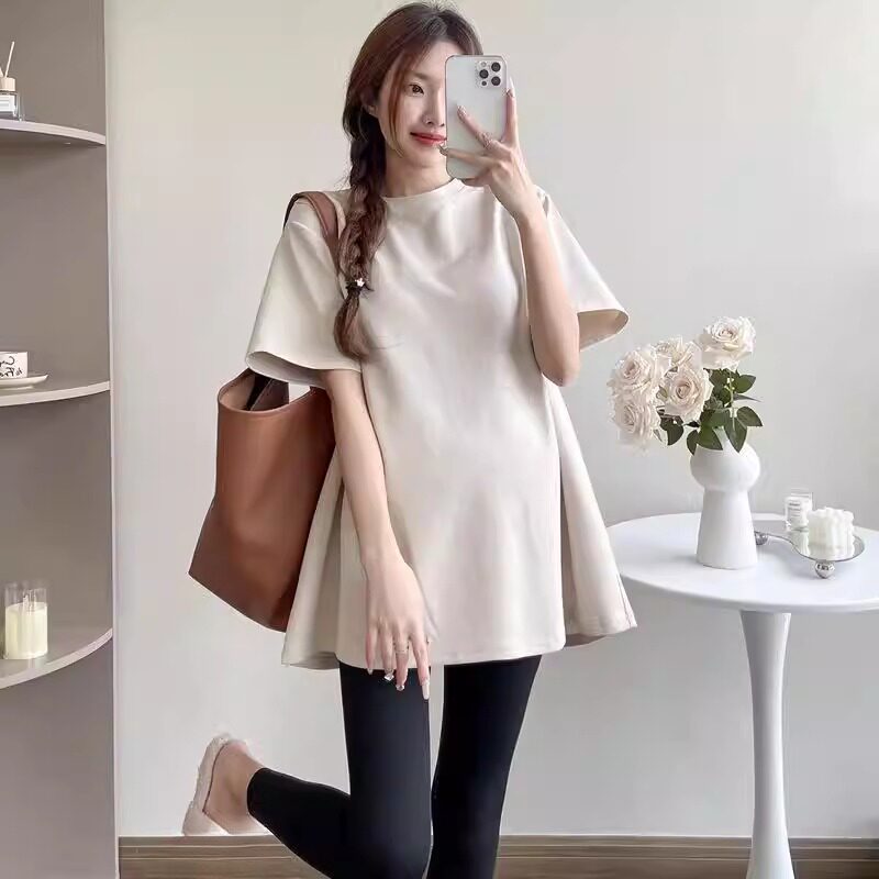 通勤风宽松孕妇短袖t恤300斤大码女装胖mm夏季2026新款上衣服装
