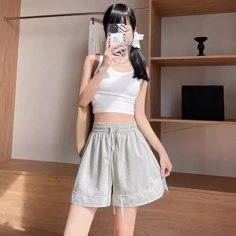 休闲宽松显瘦五分短裤运动速干女士2026夏季新款爆款简约高腰大码