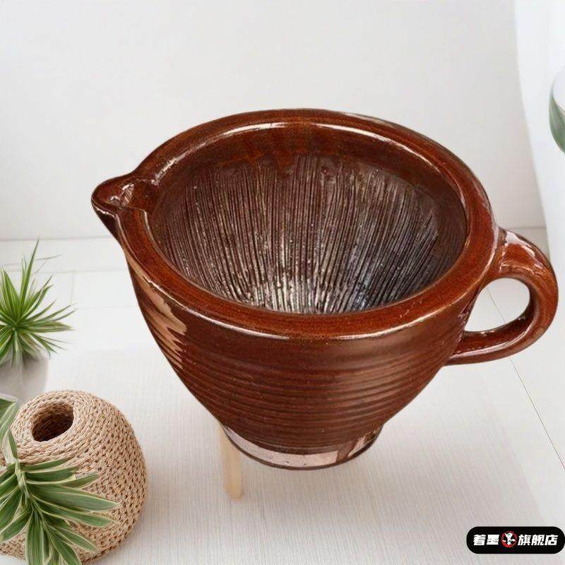 老式擂钵家用满齿密纹送木棒擂槌湖南擂辣椒皮蛋捣蒜器米糊研磨器,厨房/烹饪用具,剥蒜器/压蒜器,淘宝优惠券,粉丝福利购,淘宝优惠卷